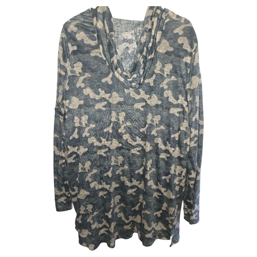 Nicole Miller Green and Cream Linen Cardigan - Picture 4 of 5